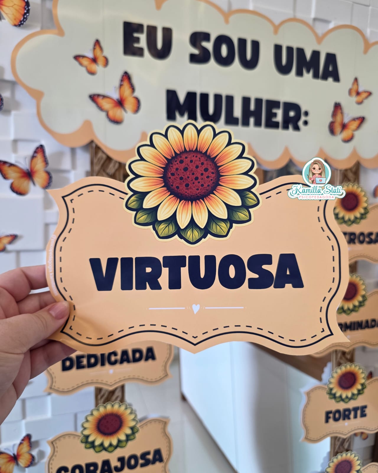 Espelho das afirmações dia da mulher girassol - Imagem 3