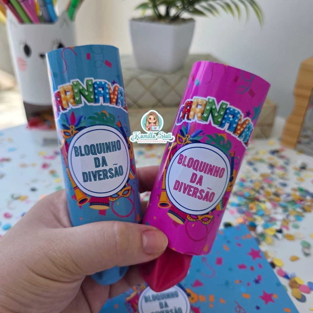 Lembrancinha explosão de carnaval