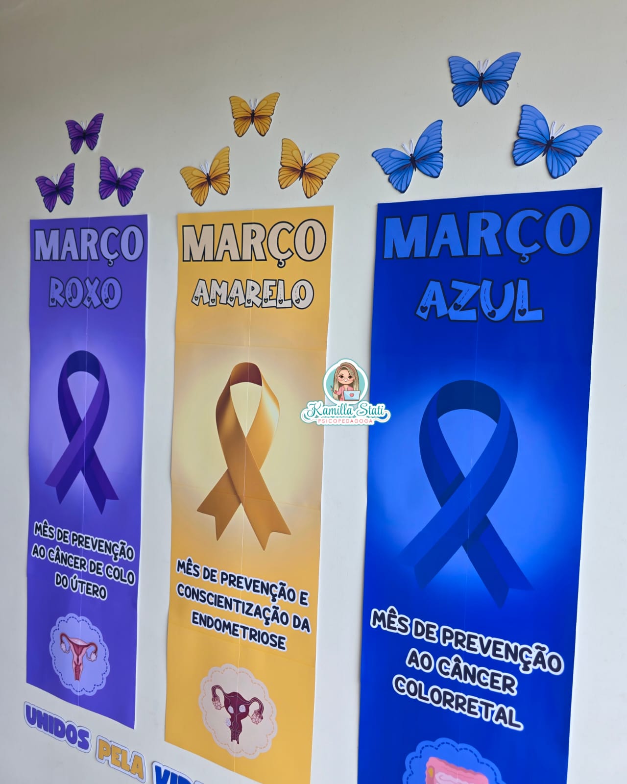Painel março azul, amarelo e lilás - Imagem 4