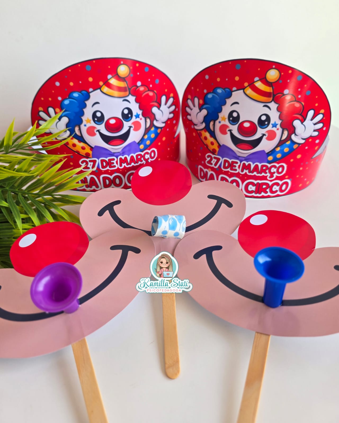 Boca de palhaço divertida dia do circo - Imagem 2