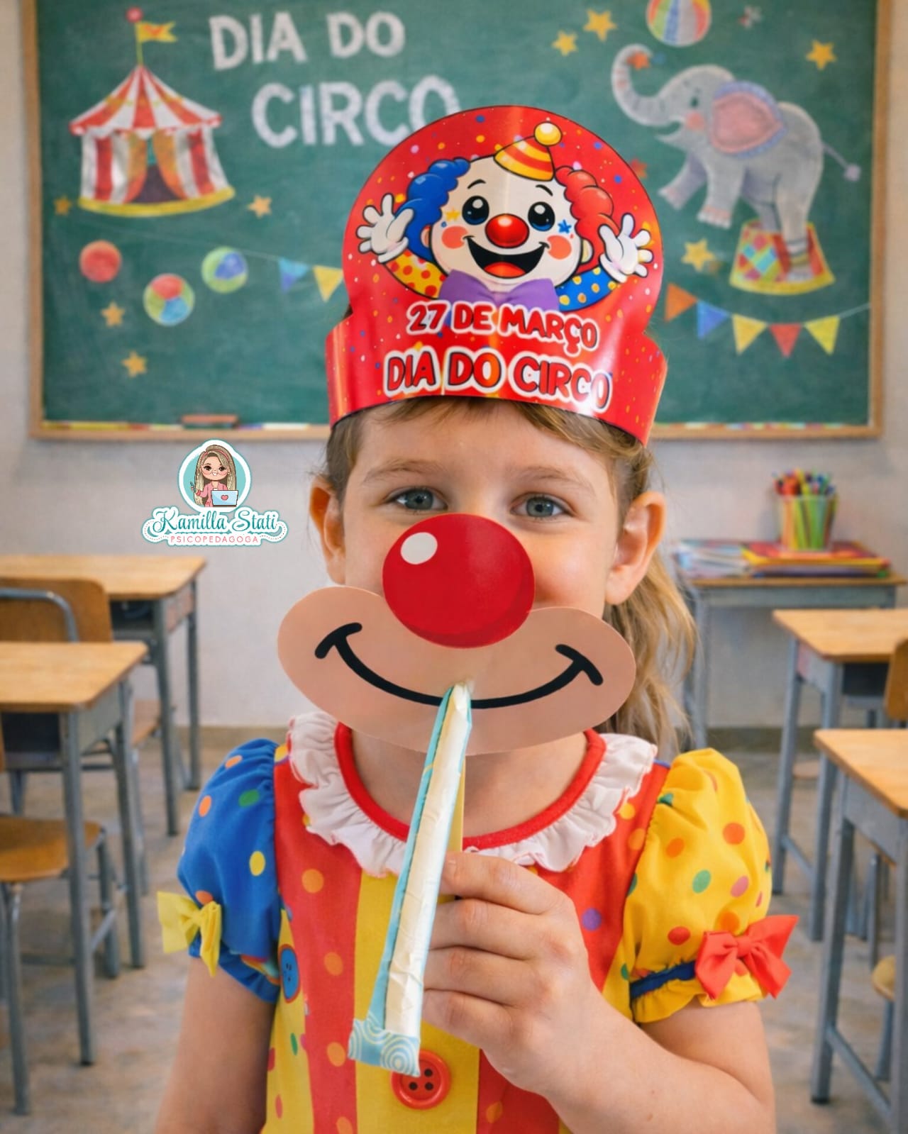 Boca de palhaço divertida dia do circo - Imagem 5