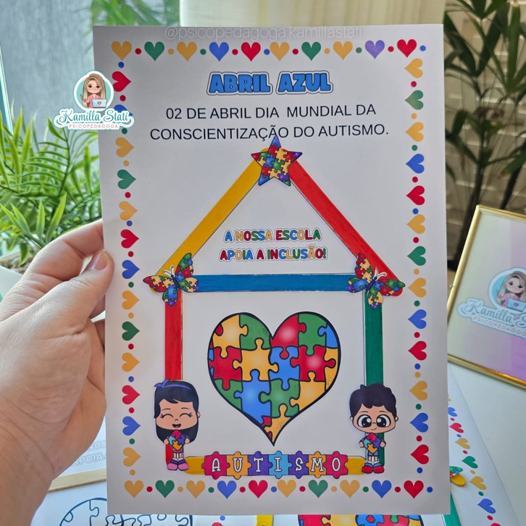 Casinha de palitos autismo