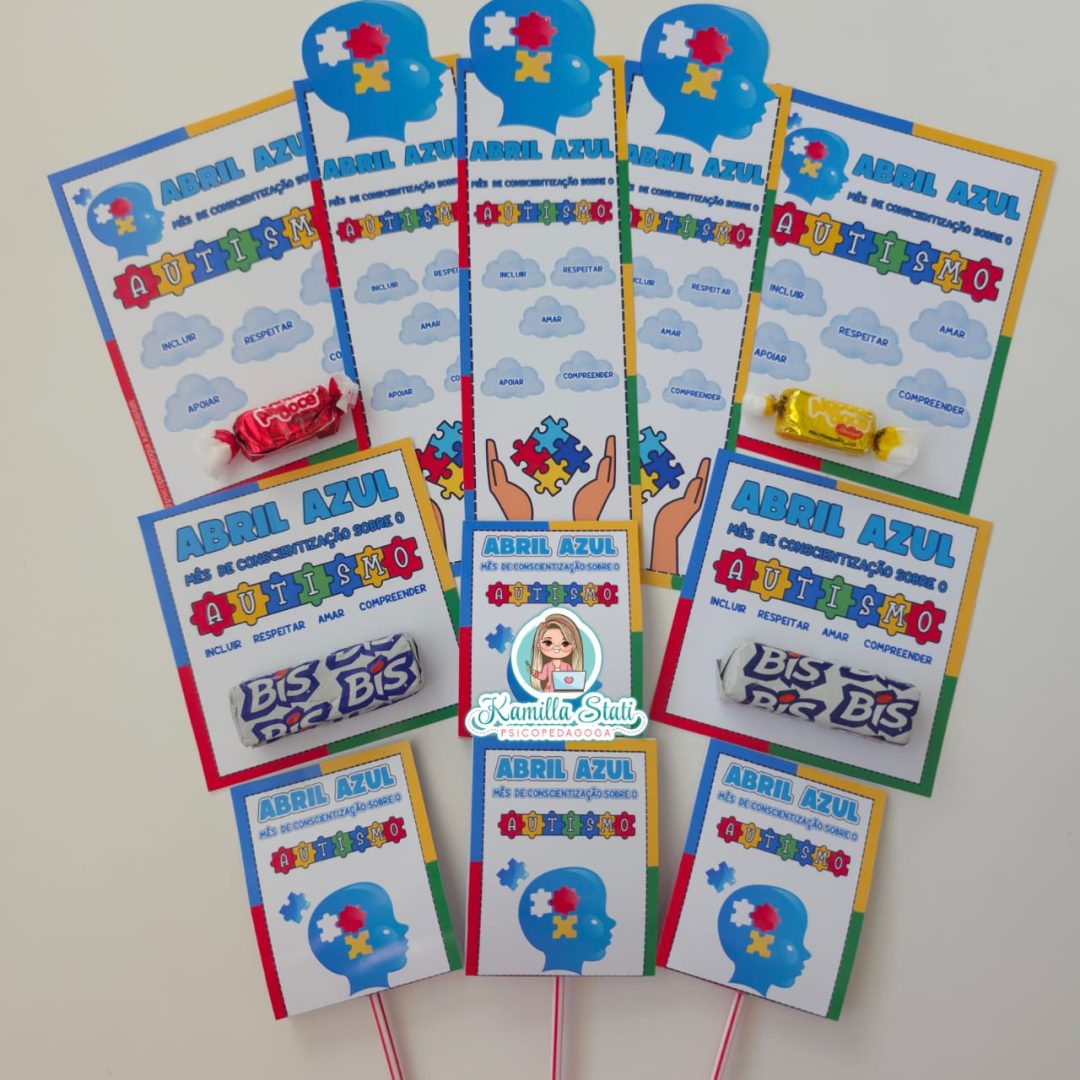 Lembrancinhas Abril azul: Autismo