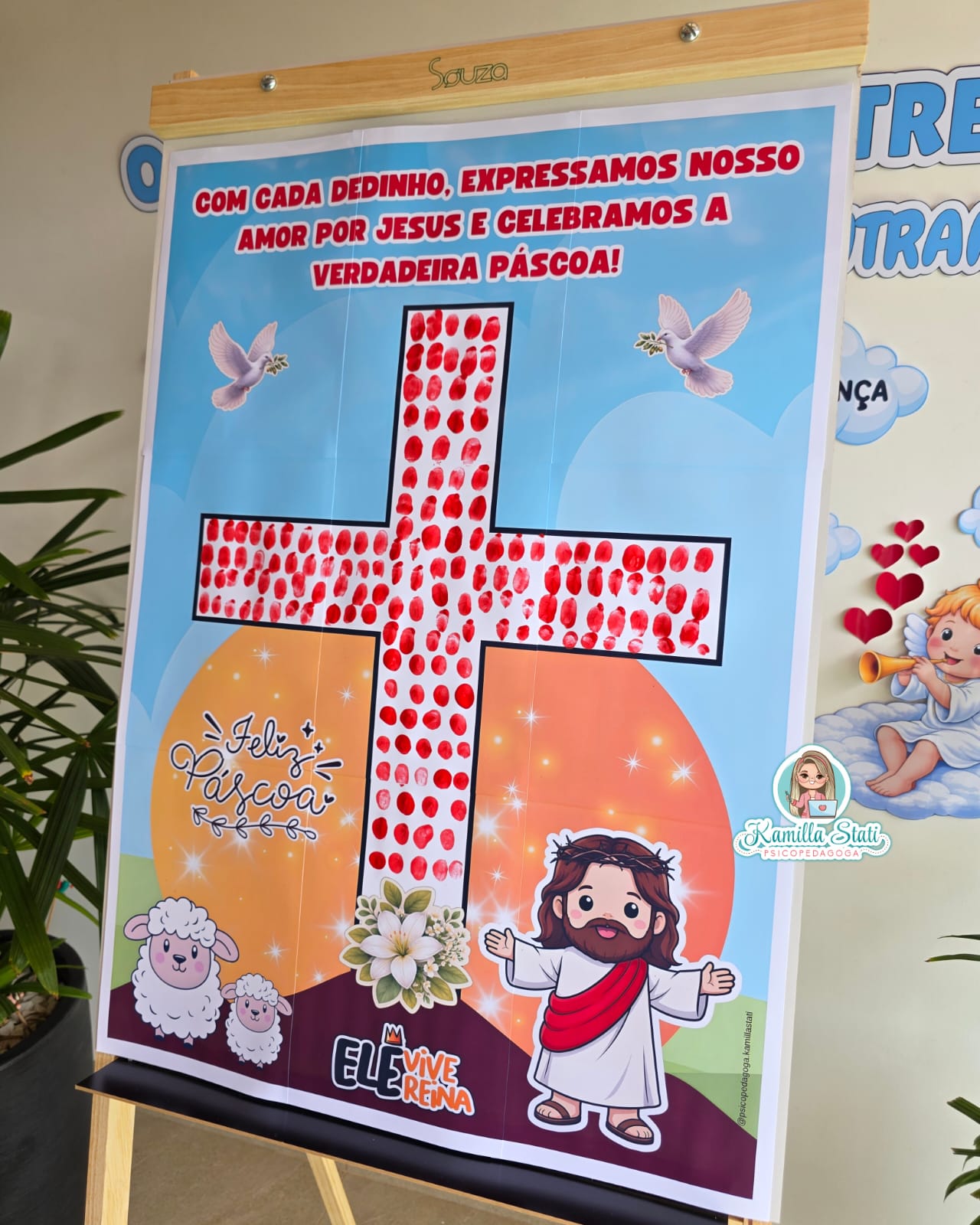 Mural dos dedinhos Páscoa cristã: Ele vive - Imagem 2