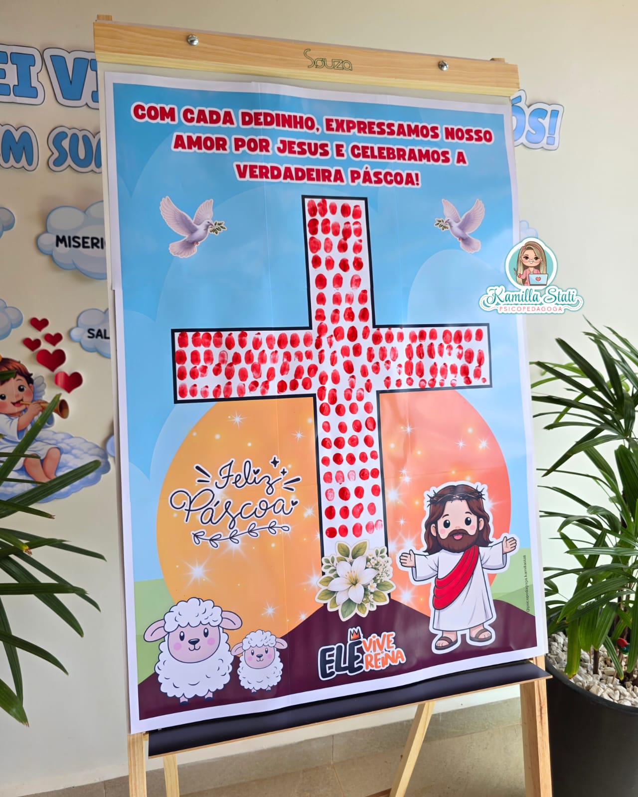 Mural dos dedinhos Páscoa cristã: Ele vive - Imagem 3