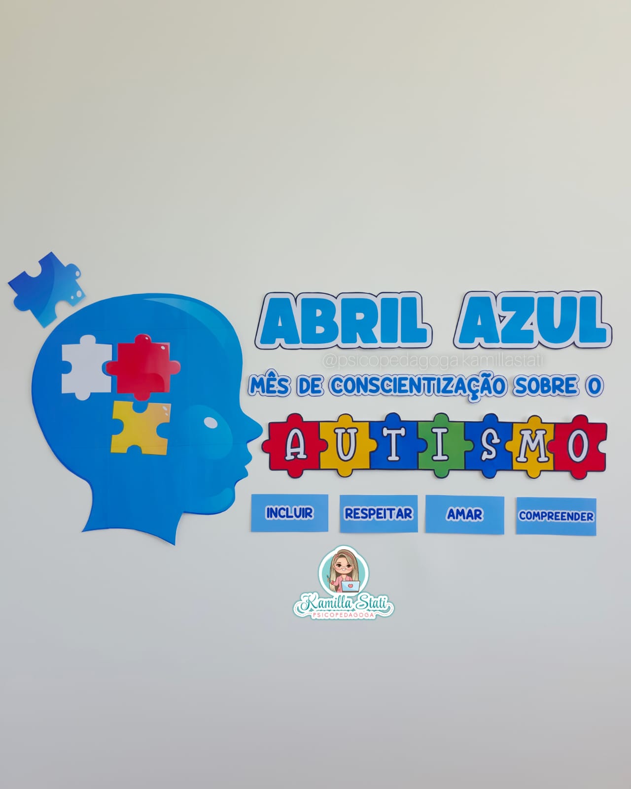 Painel Abril Azul Autismo