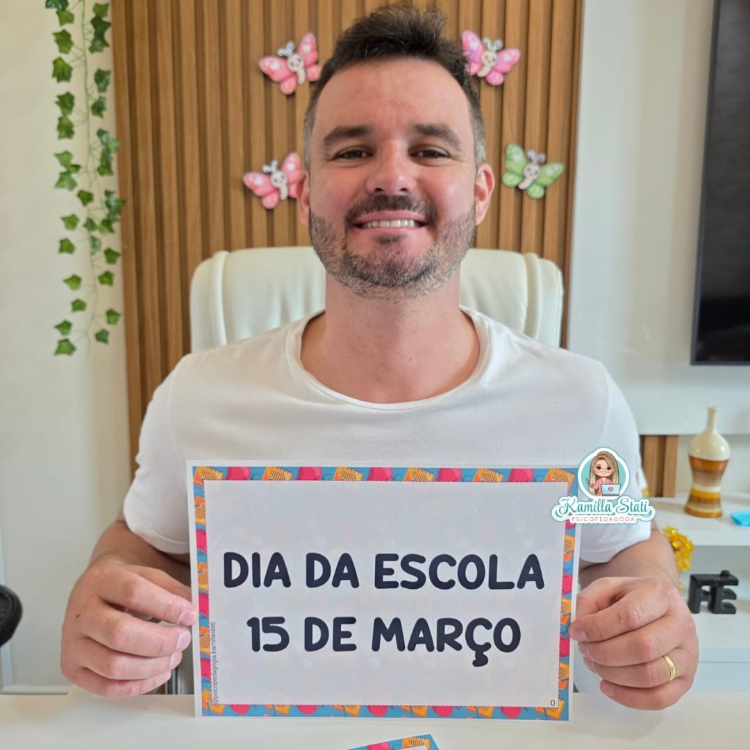 Plaquinhas para apresentação dia da escola