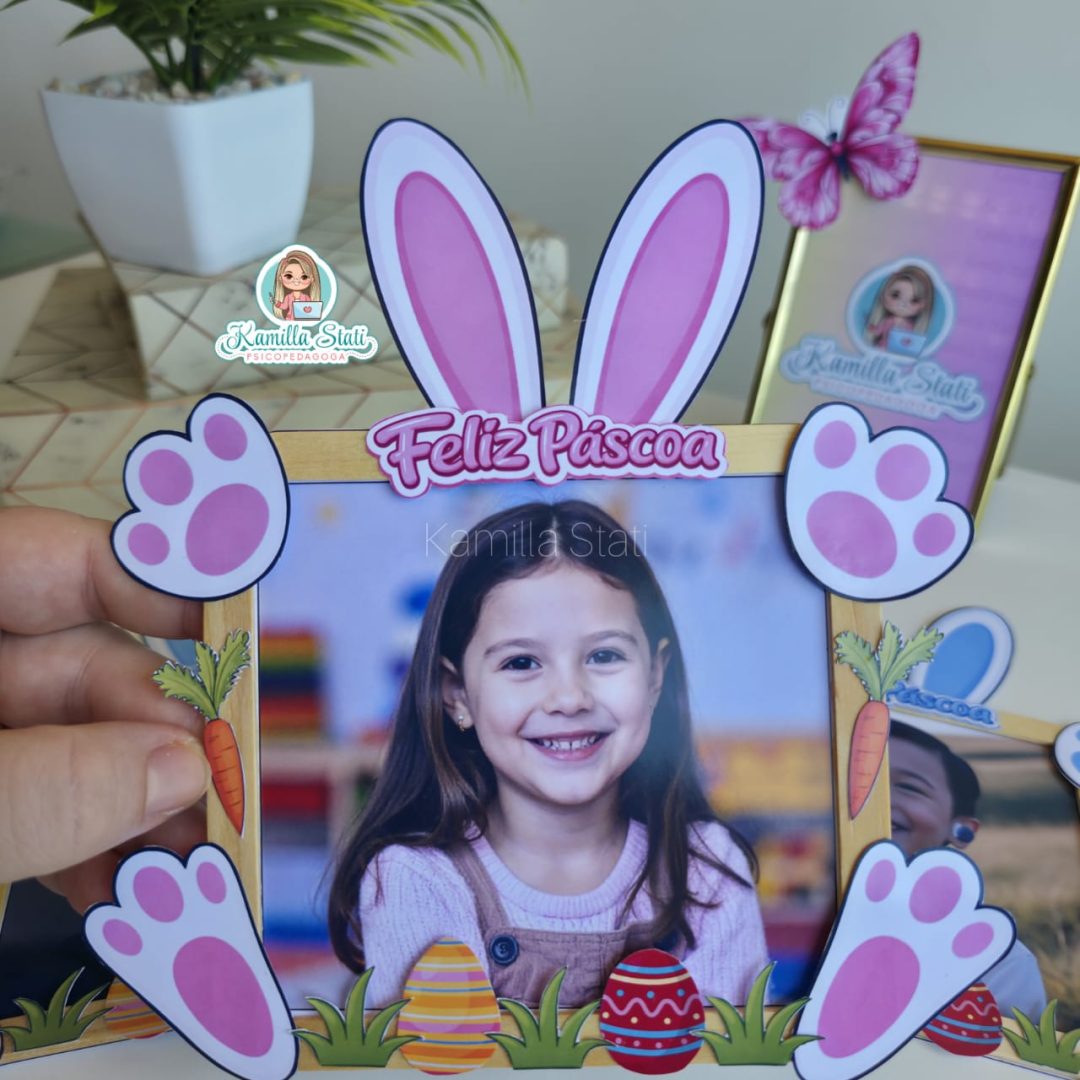 Porta retrato Coelhinho da Páscoa