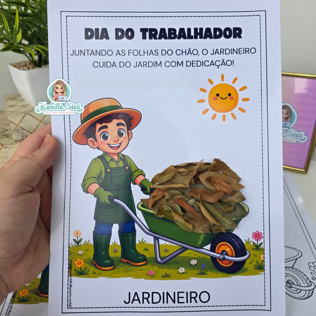 Atividade interativa Dia do Trabalhador: Jardineiro
