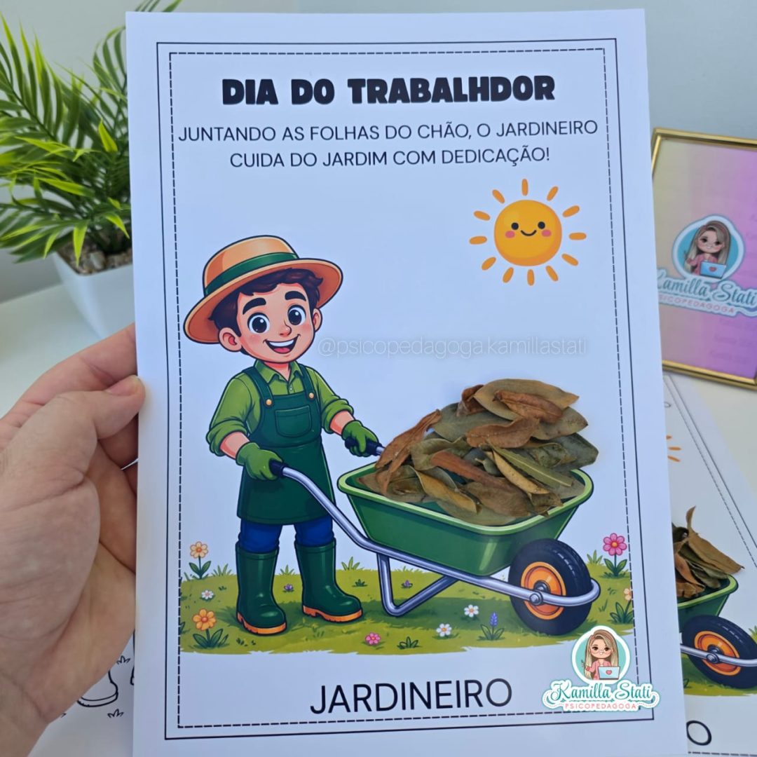 Atividade interativa Dia do Trabalhador: Jardineiro