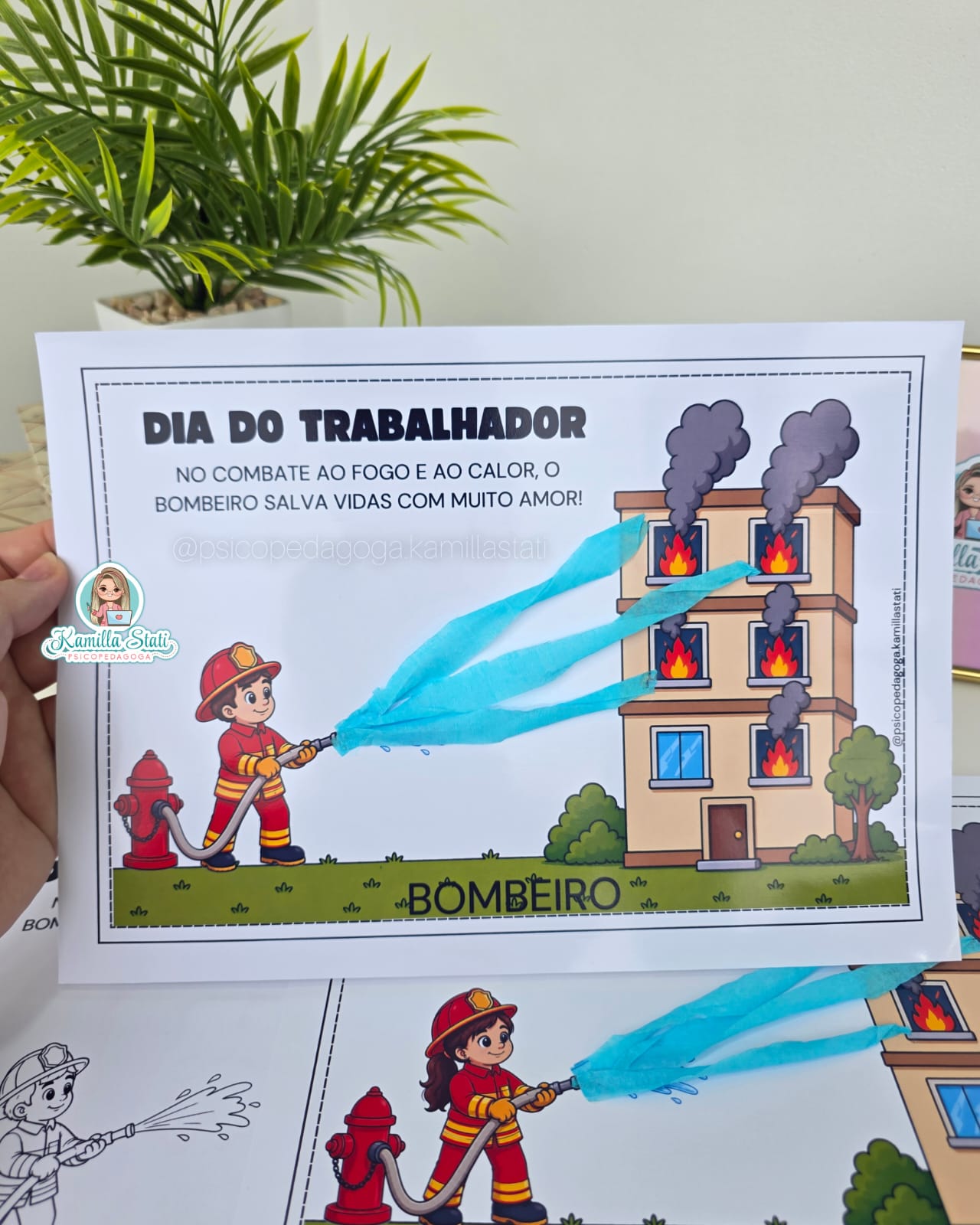 Atividade interativa dia do trabalhador: Bombeiro(a)