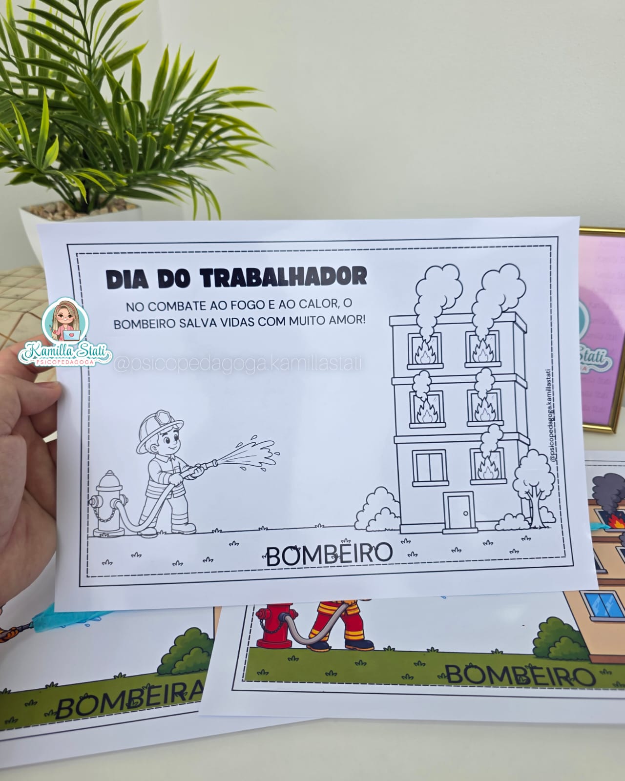 Atividade interativa dia do trabalhador: Bombeiro(a) - Imagem 2
