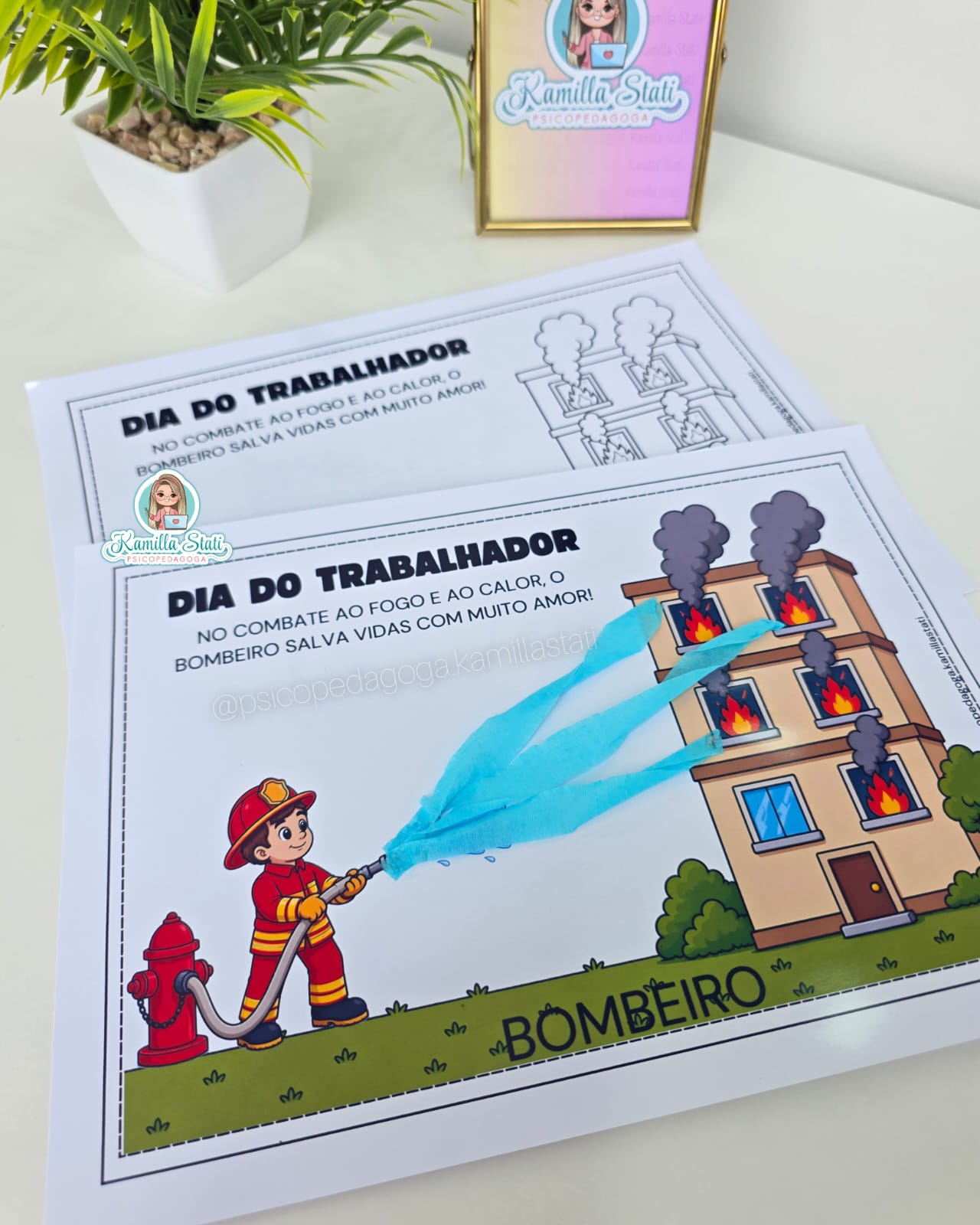 Atividade interativa dia do trabalhador: Bombeiro(a) - Imagem 3