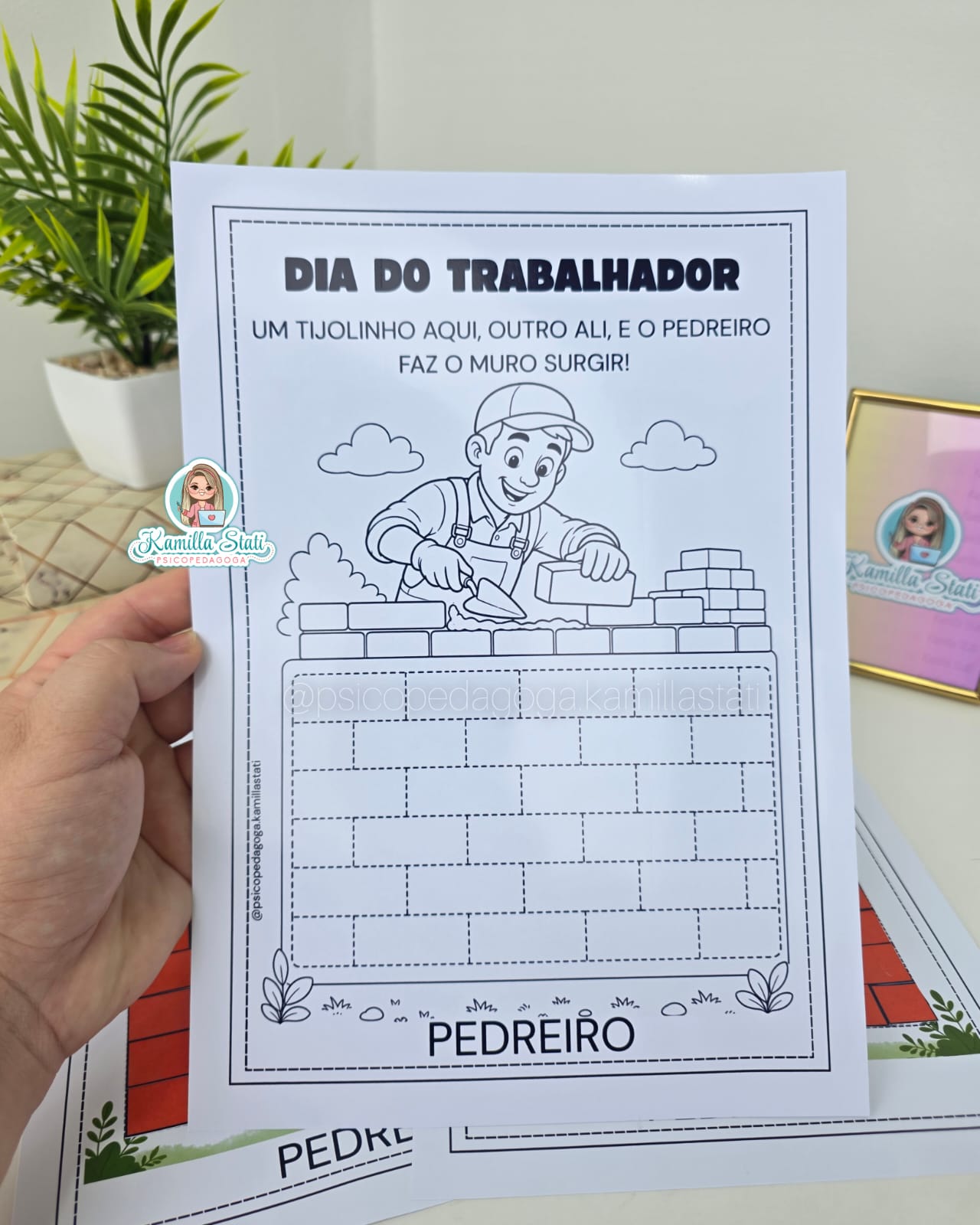 Atividade interativa dia do trabalhador: Pedreiro - Imagem 2