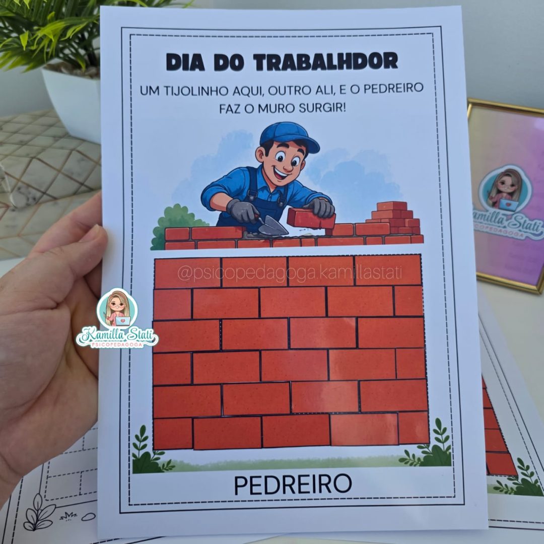 Atividade interativa dia do trabalhador: Pedreiro
