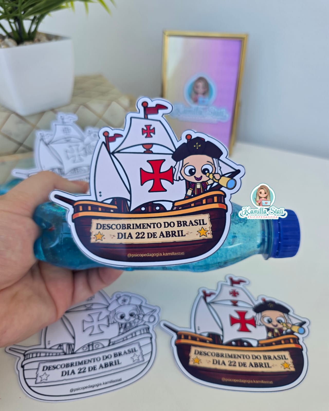 Garrafinha Sensorial – Descobrimento do Brasil