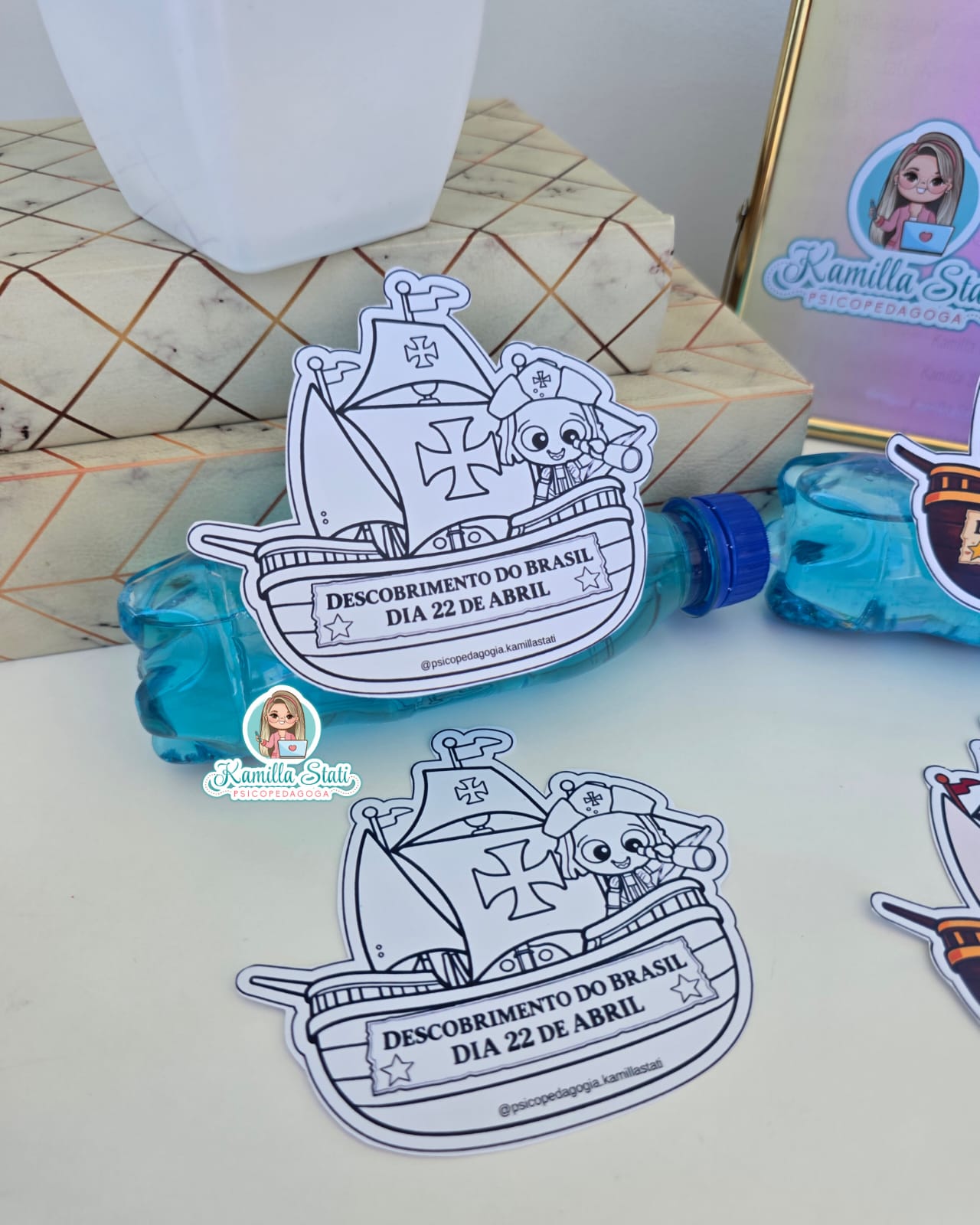 Garrafinha Sensorial – Descobrimento do Brasil - Imagem 3