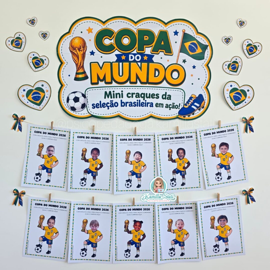 Mural interativo Mini craques da seleção