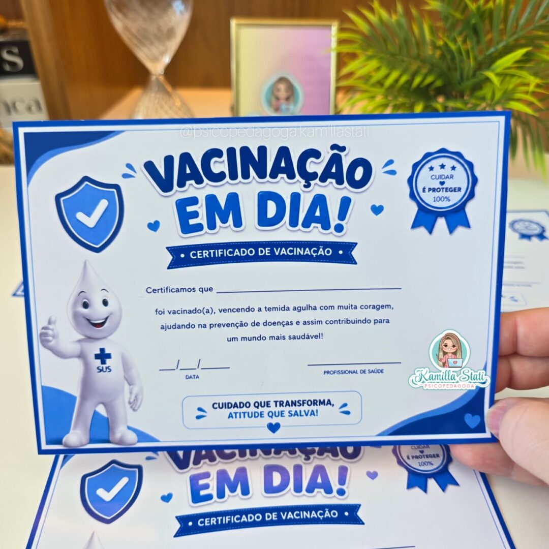 Certificado de vacinação em dia
