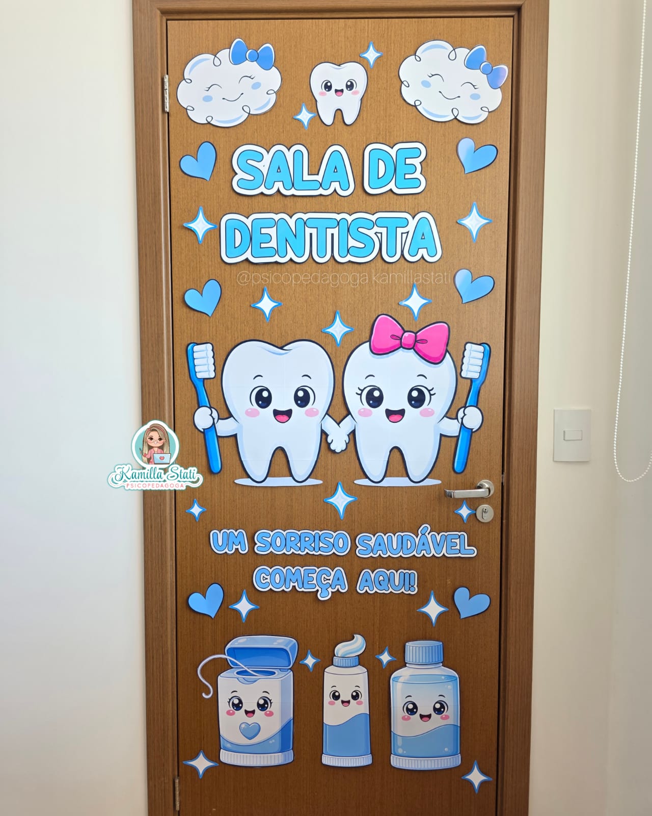 Decoração de porta Sala de Dentista
