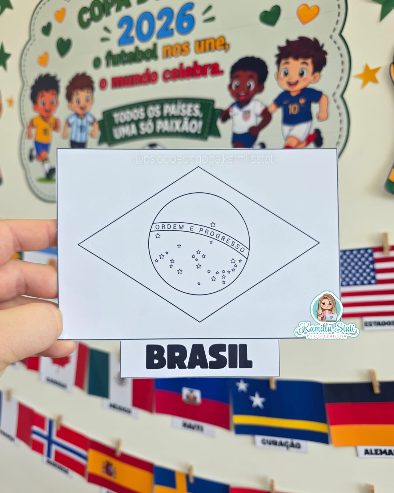 Mural de bandeiras dos países da Copa do Mundo 2026 - Imagem 8