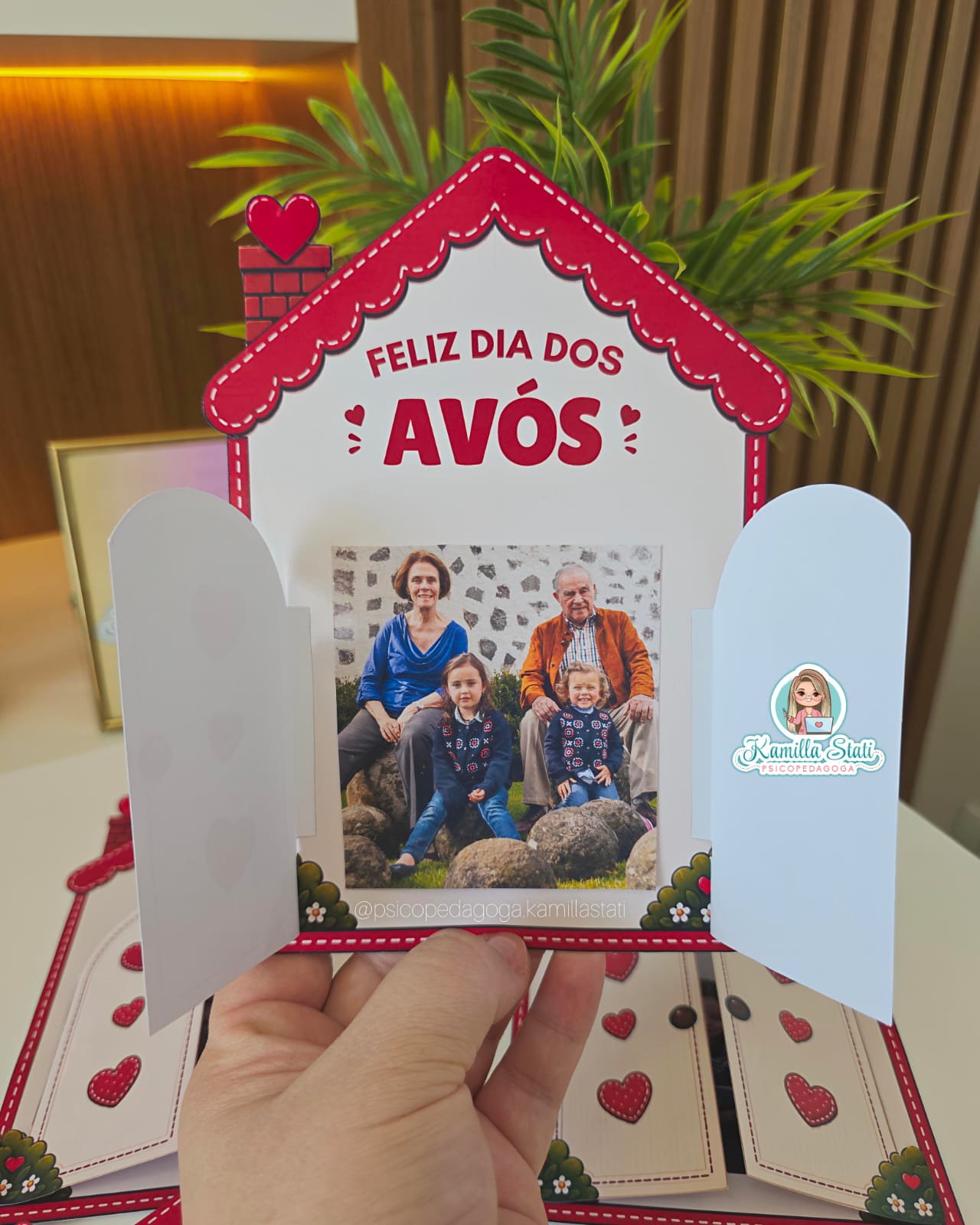 Casinha para foto Dia dos avós