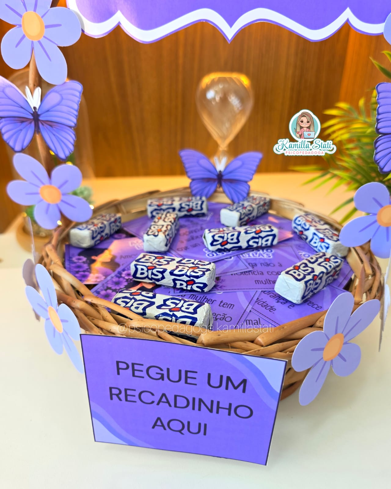 Cesta de recadinhos: Agosto Lilás - Imagem 2