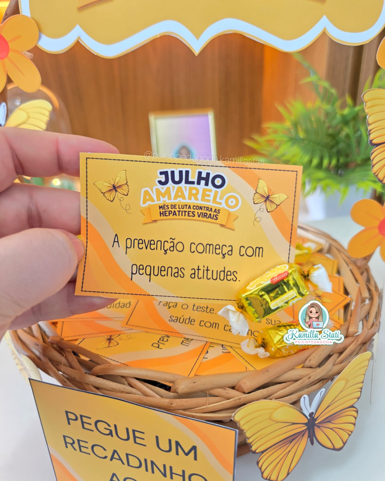 Cesta de recadinhos: Julho Amarelo - Imagem 3