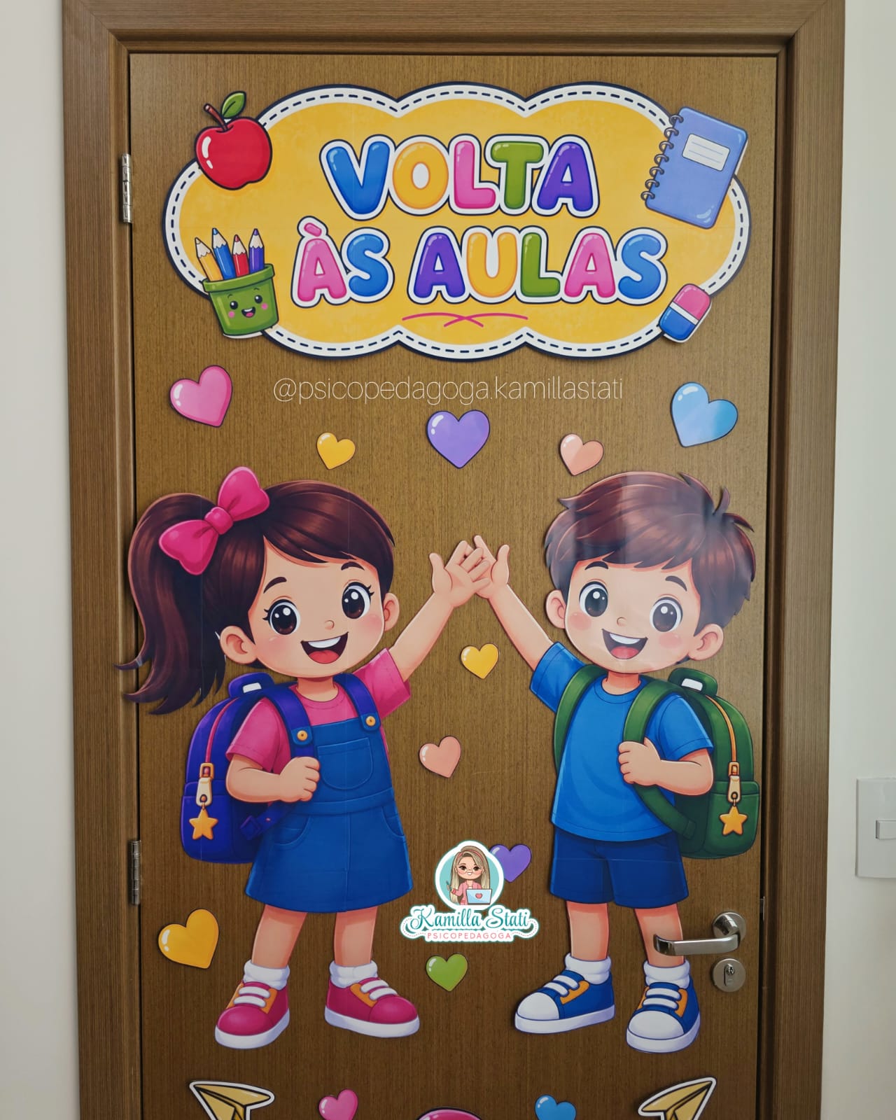 Decoração de porta: volta às aulas felizes com seu retorno - Imagem 2