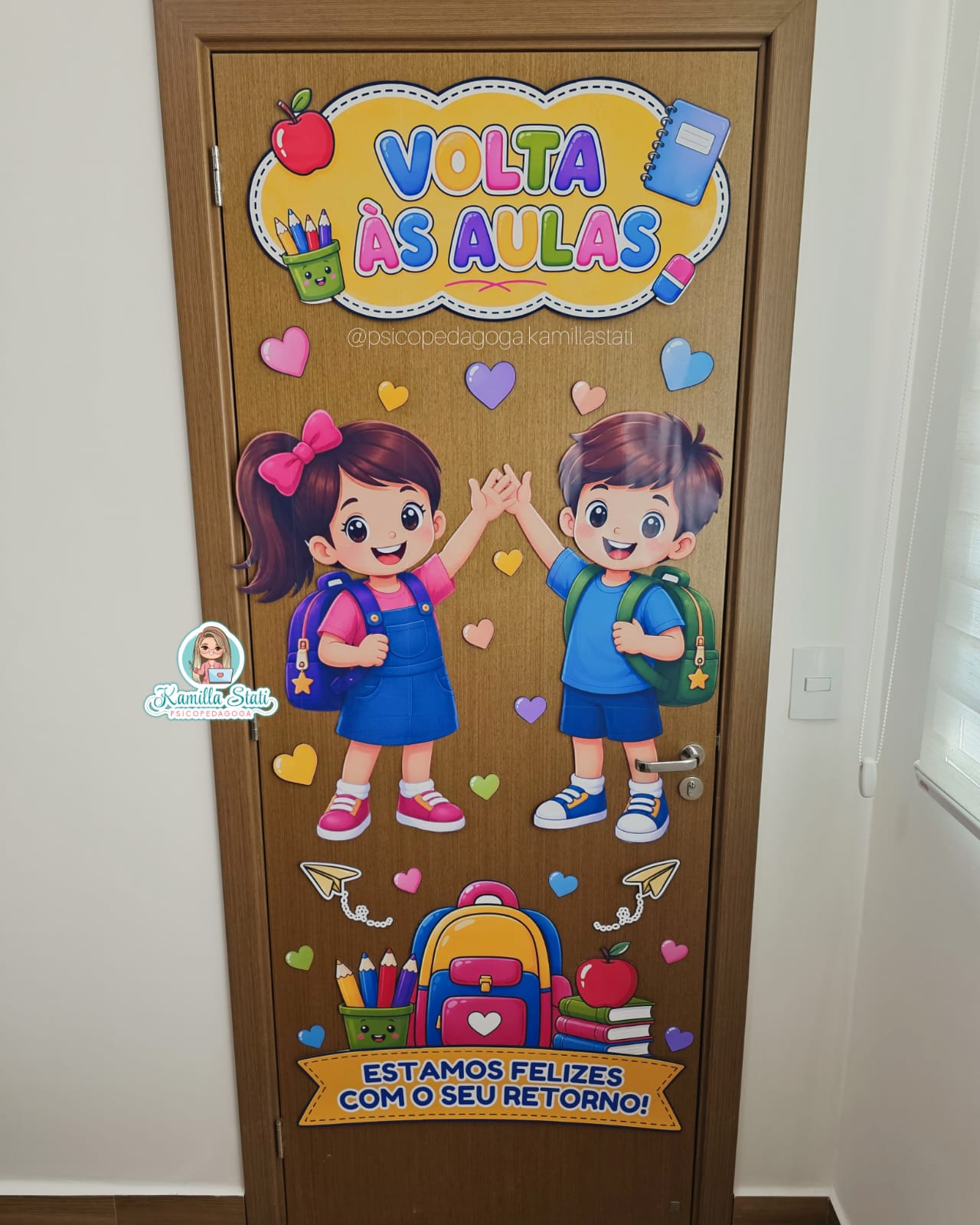 Decoração de porta: volta às aulas felizes com seu retorno - Imagem 3