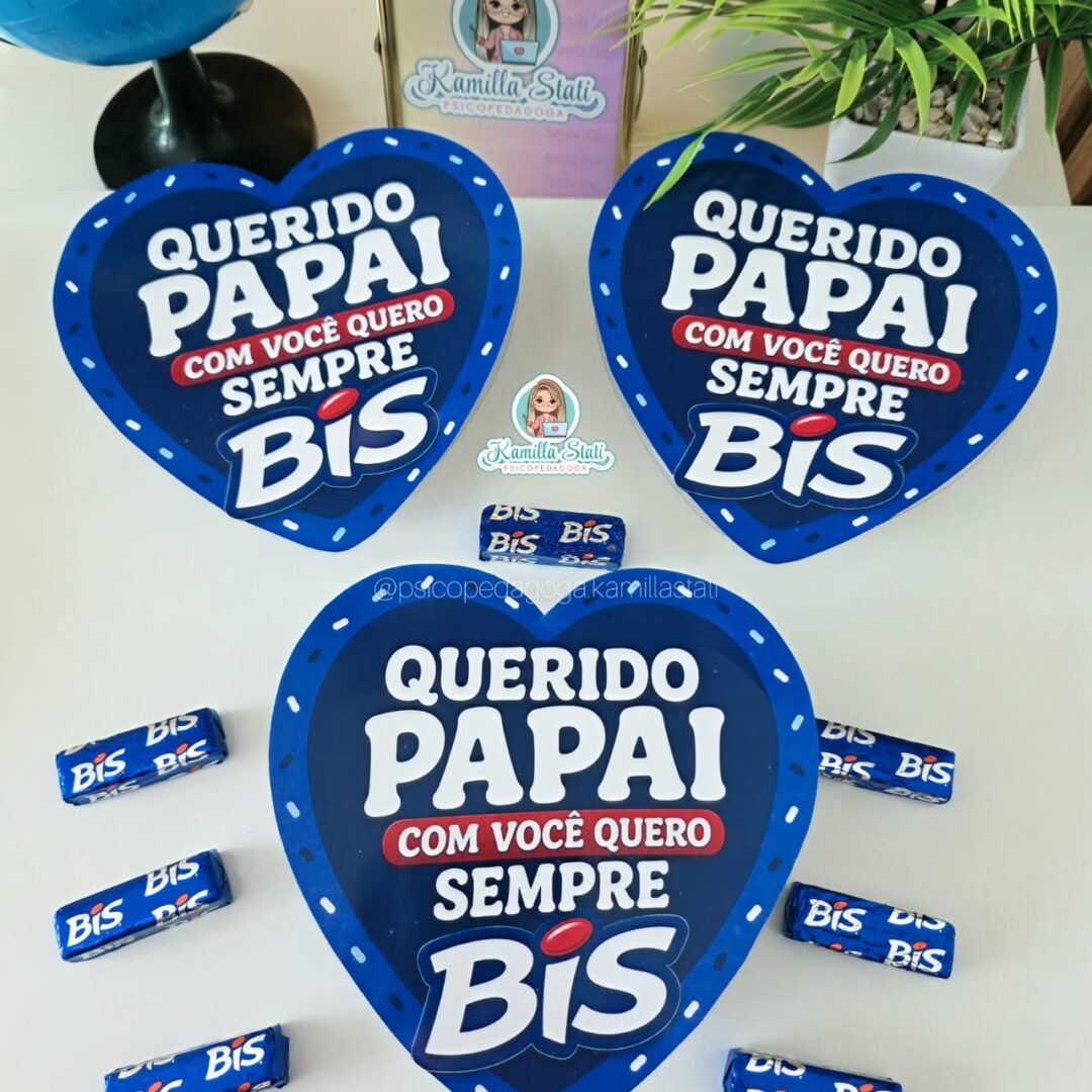Lembrancinha Dia dos pais para bis