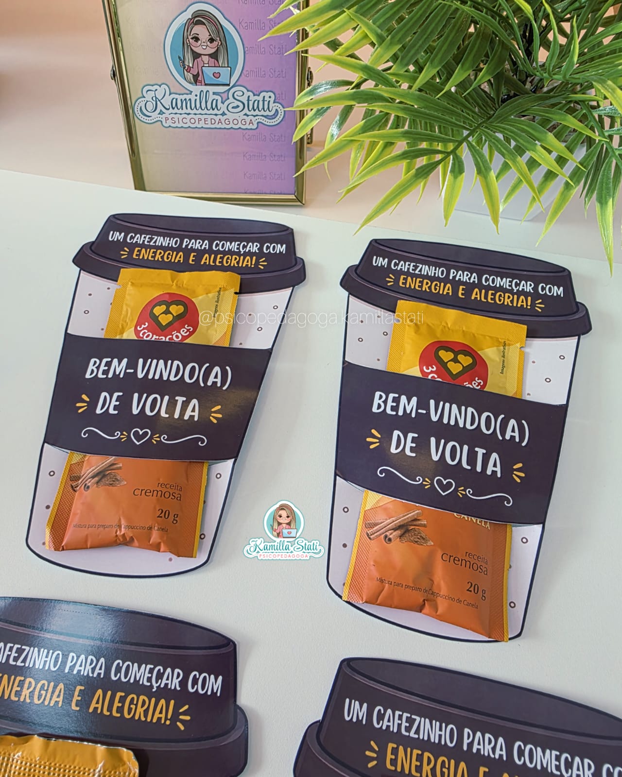 Lembrancinha para sachê de cappuccino volta às aulas - Imagem 2