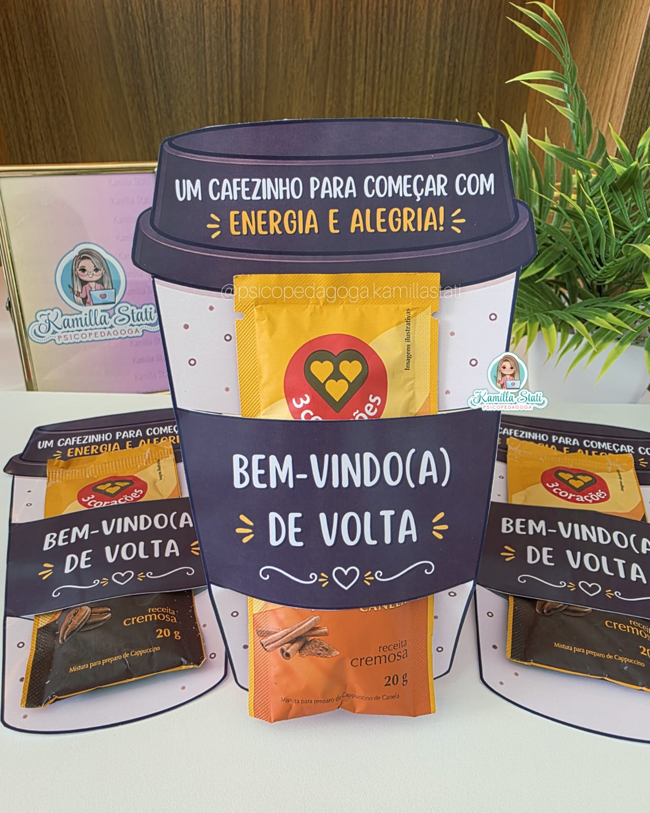 Lembrancinha para sachê de cappuccino volta às aulas - Imagem 3