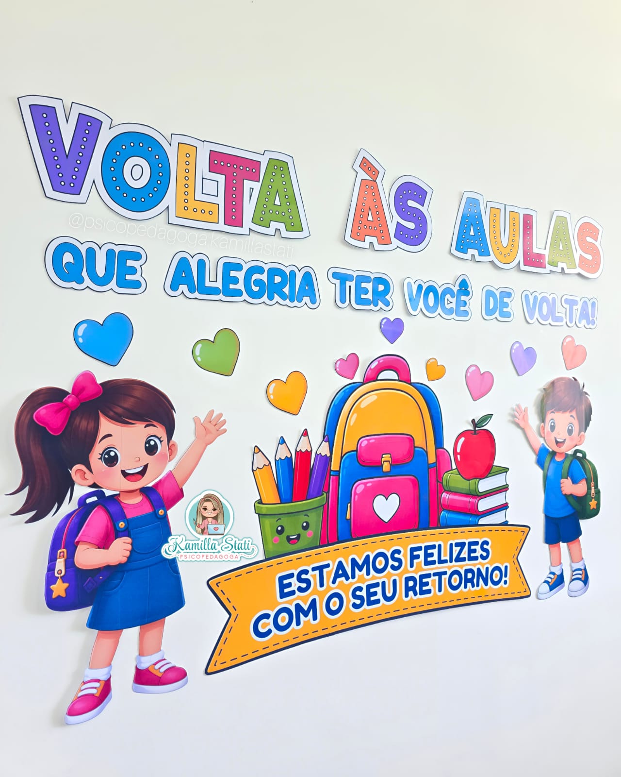 Painel volta às aulas felizes com seu retorno - Imagem 2