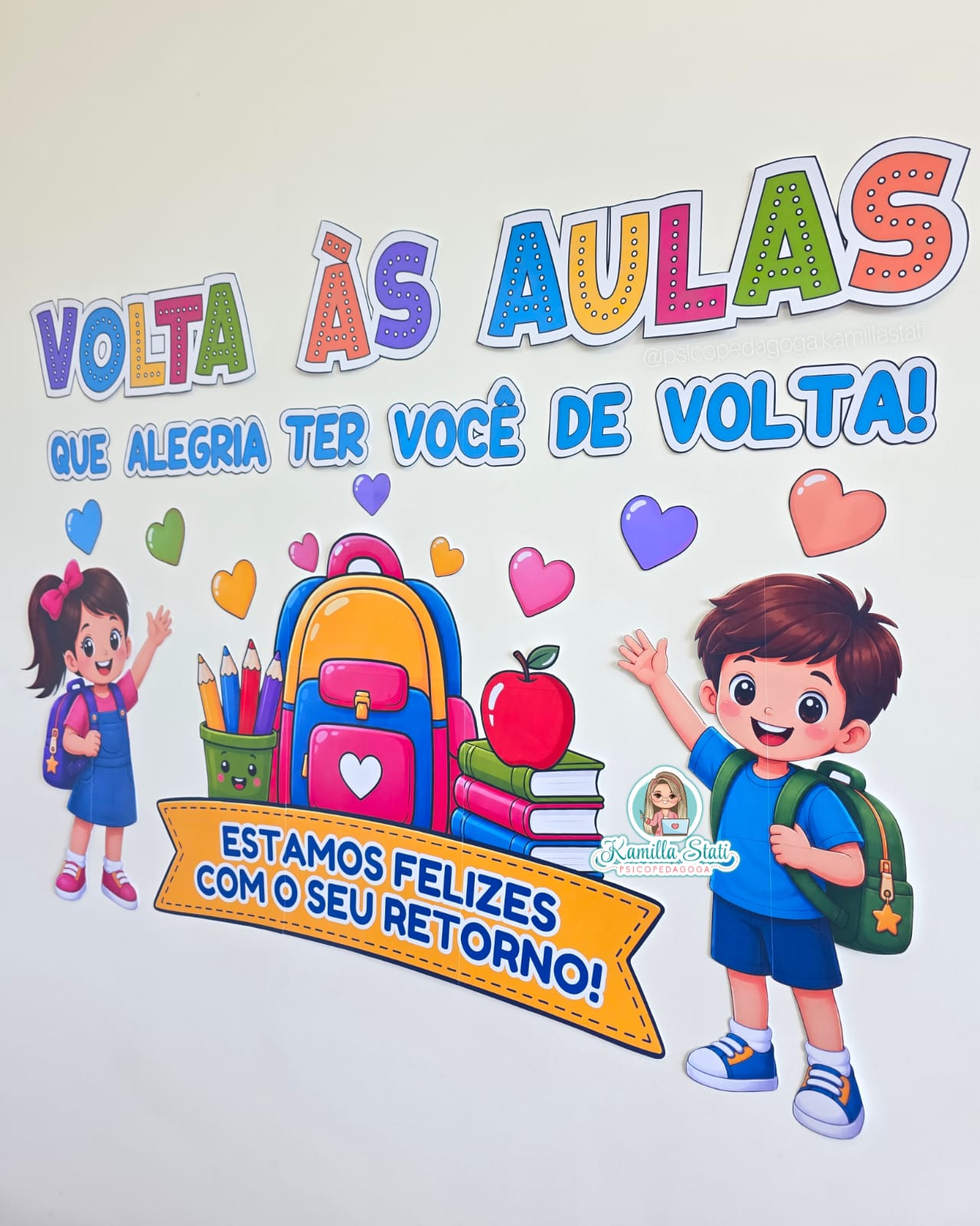 Painel volta às aulas felizes com seu retorno - Imagem 3