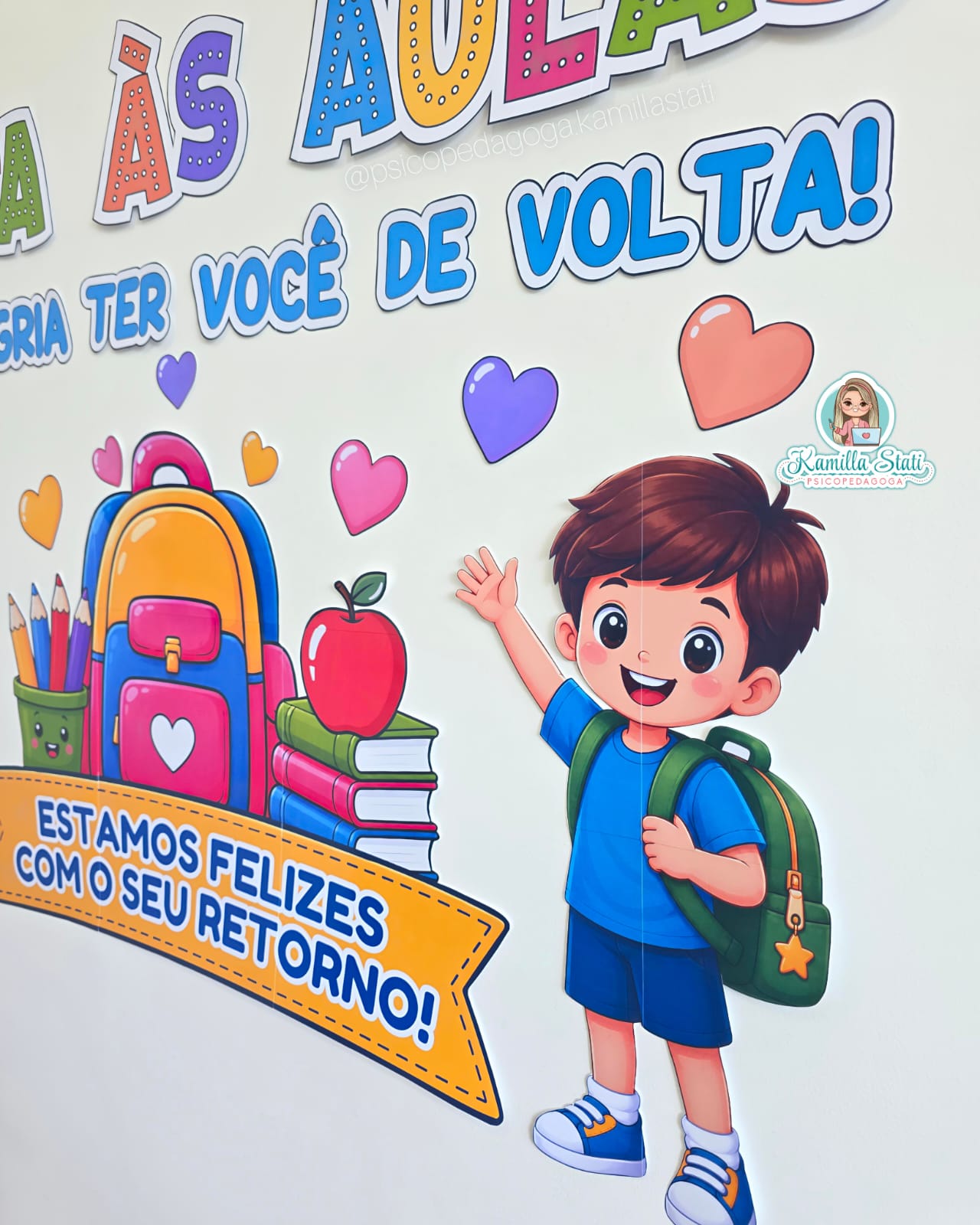 Painel volta às aulas felizes com seu retorno - Imagem 4