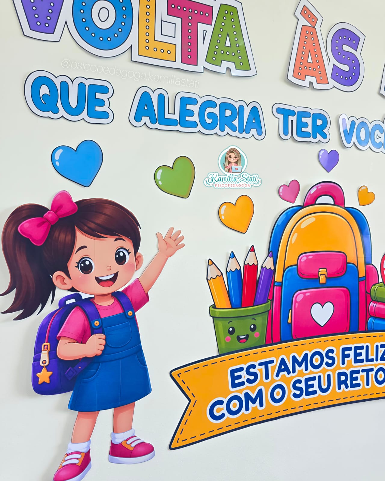 Painel volta às aulas felizes com seu retorno - Imagem 5