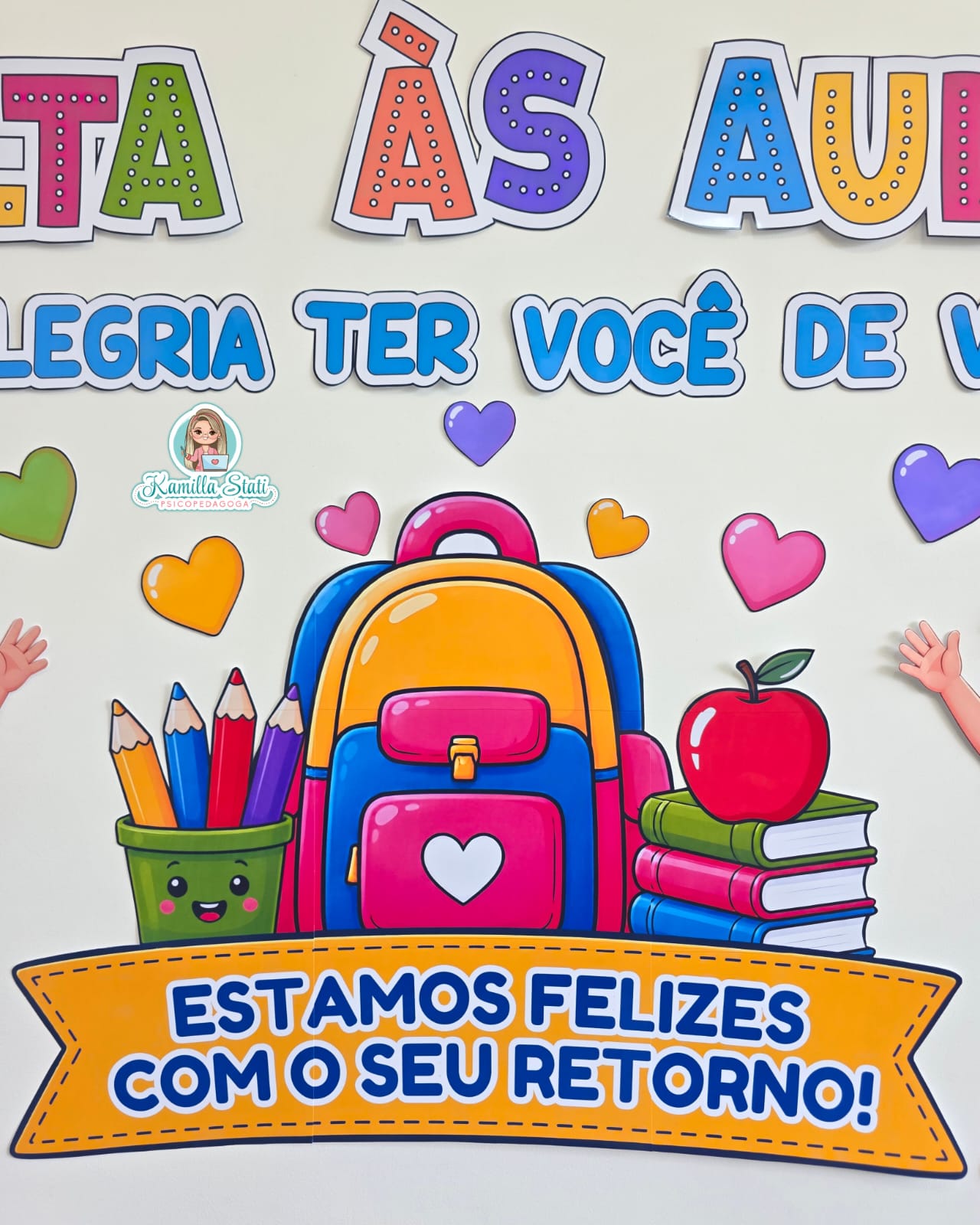 Painel volta às aulas felizes com seu retorno - Imagem 6