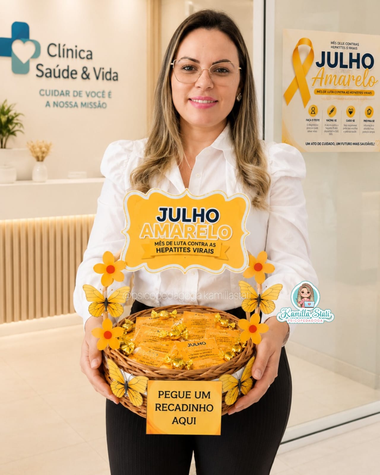 Cesta de recadinhos: Julho Amarelo - Imagem 5