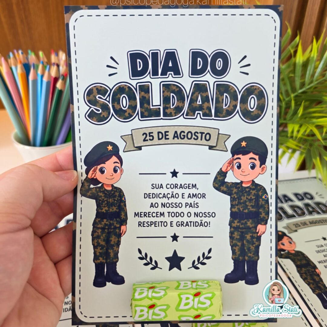 Cartão dia do soldado