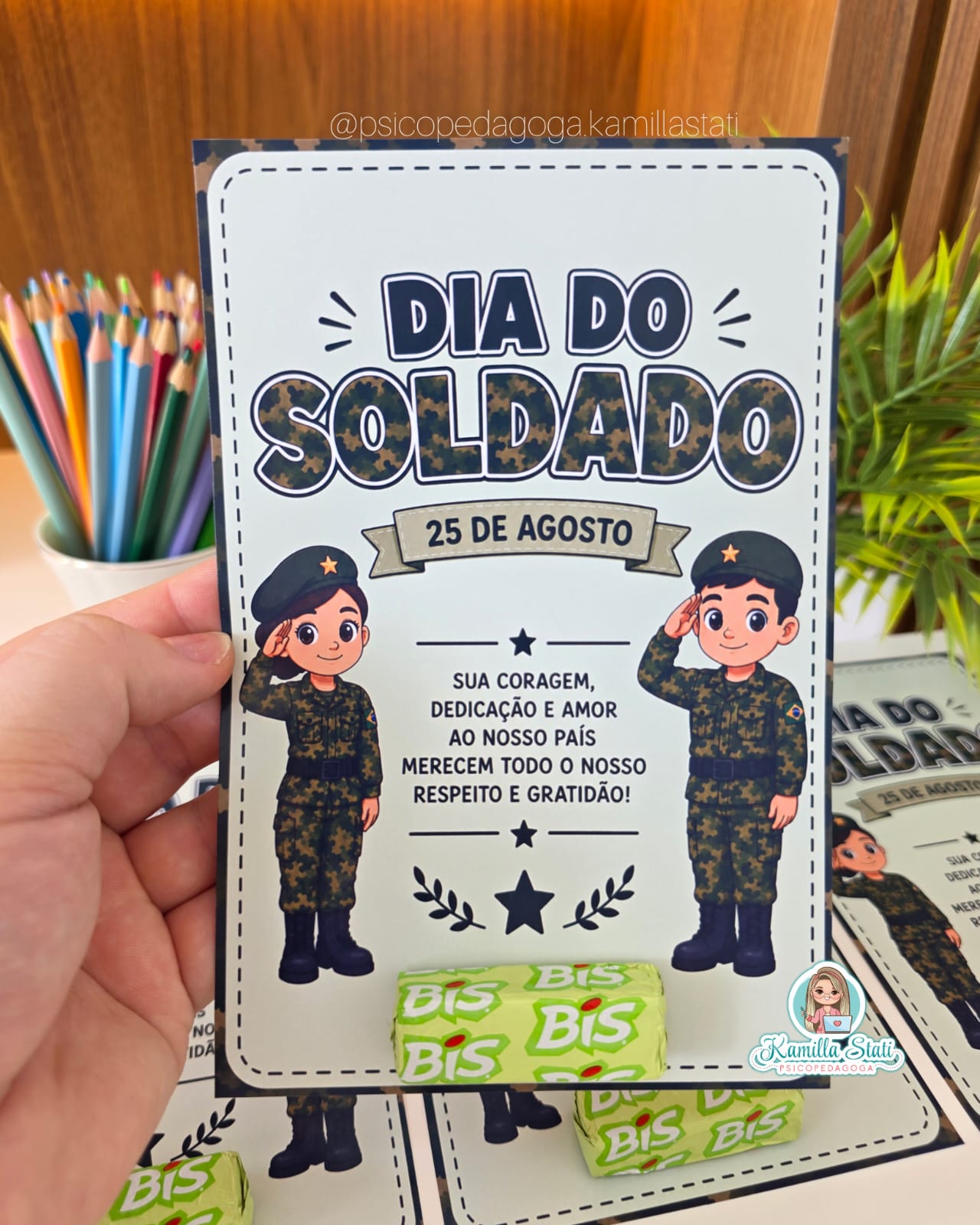 Cartão dia do soldado