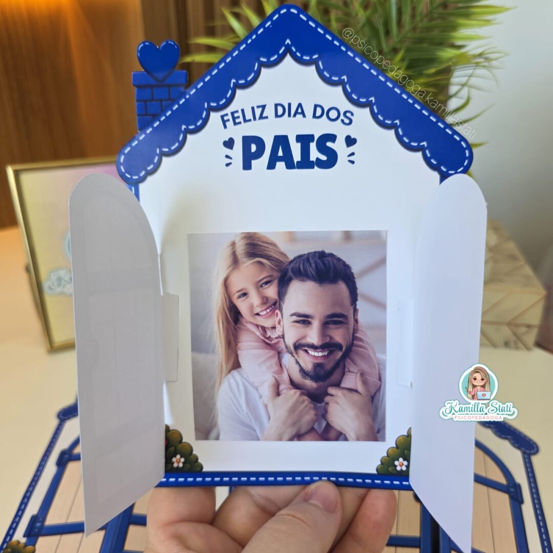 Casinha para foto Dia dos pais