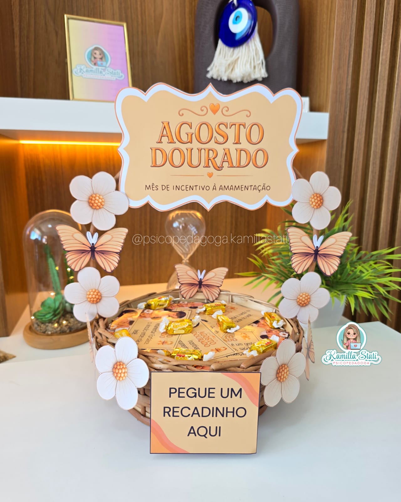 Cesta de recadinhos: Agosto Dourado