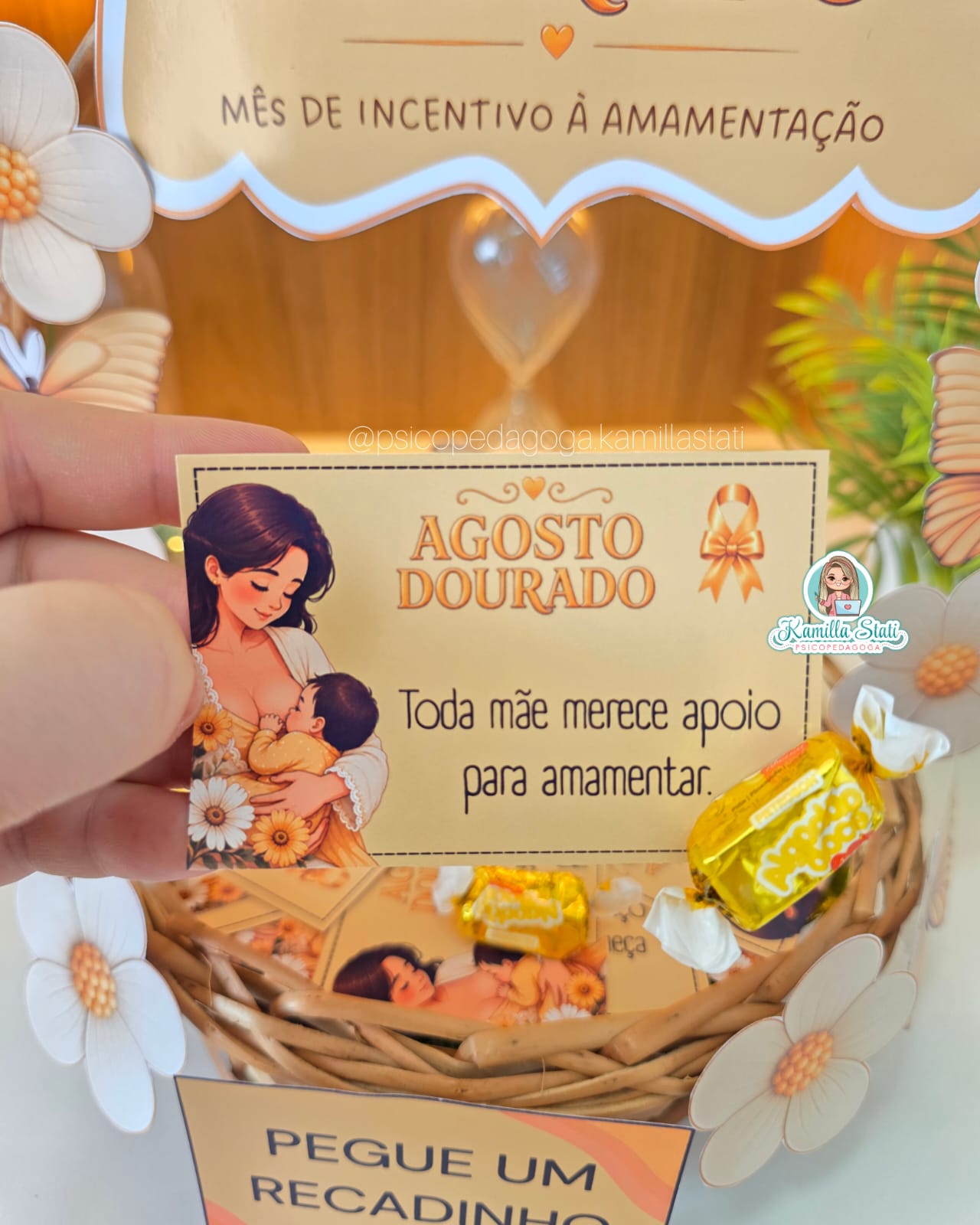 Cesta de recadinhos: Agosto Dourado - Imagem 4
