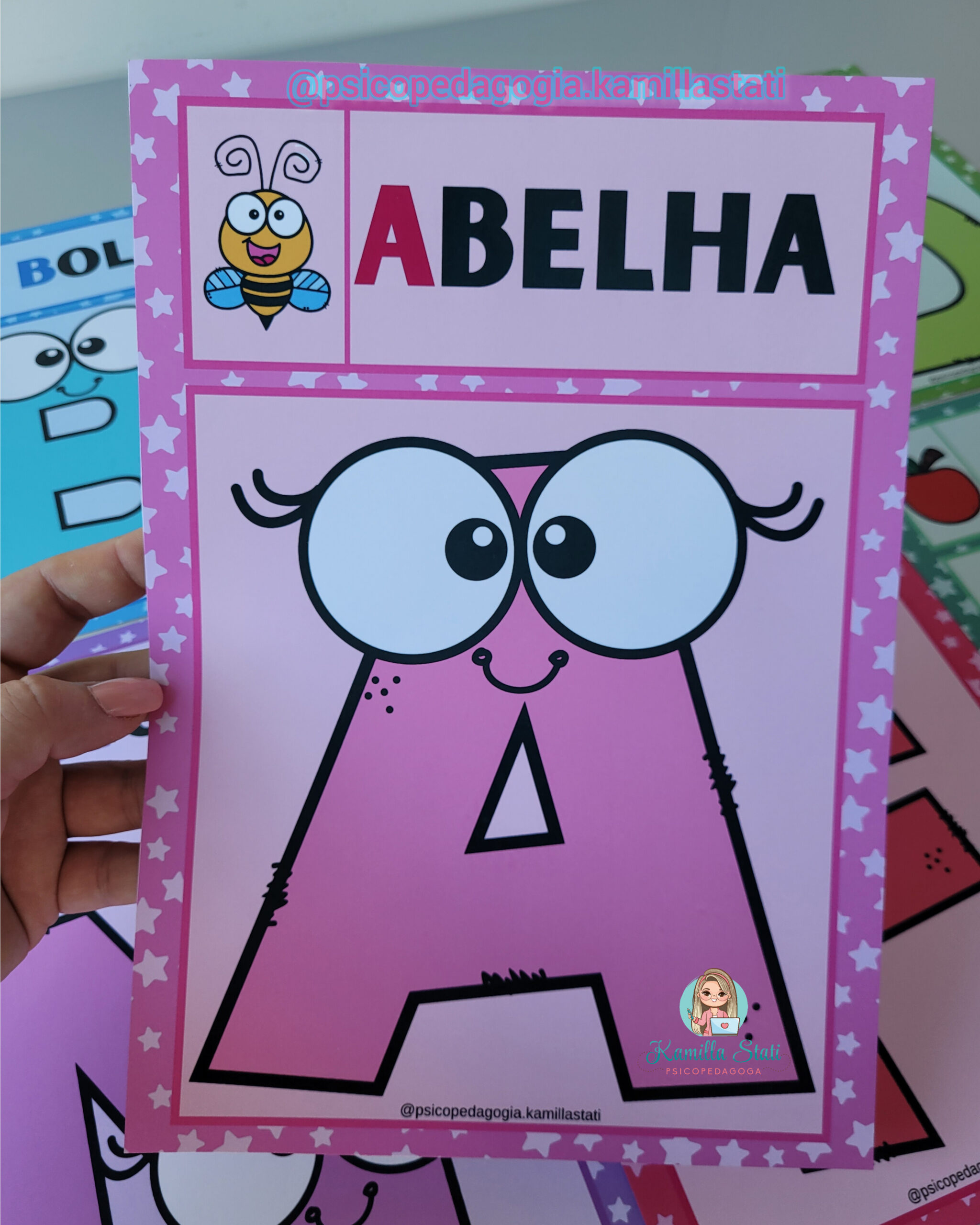 Kit alfabeto e números de parede animado - Imagem 4