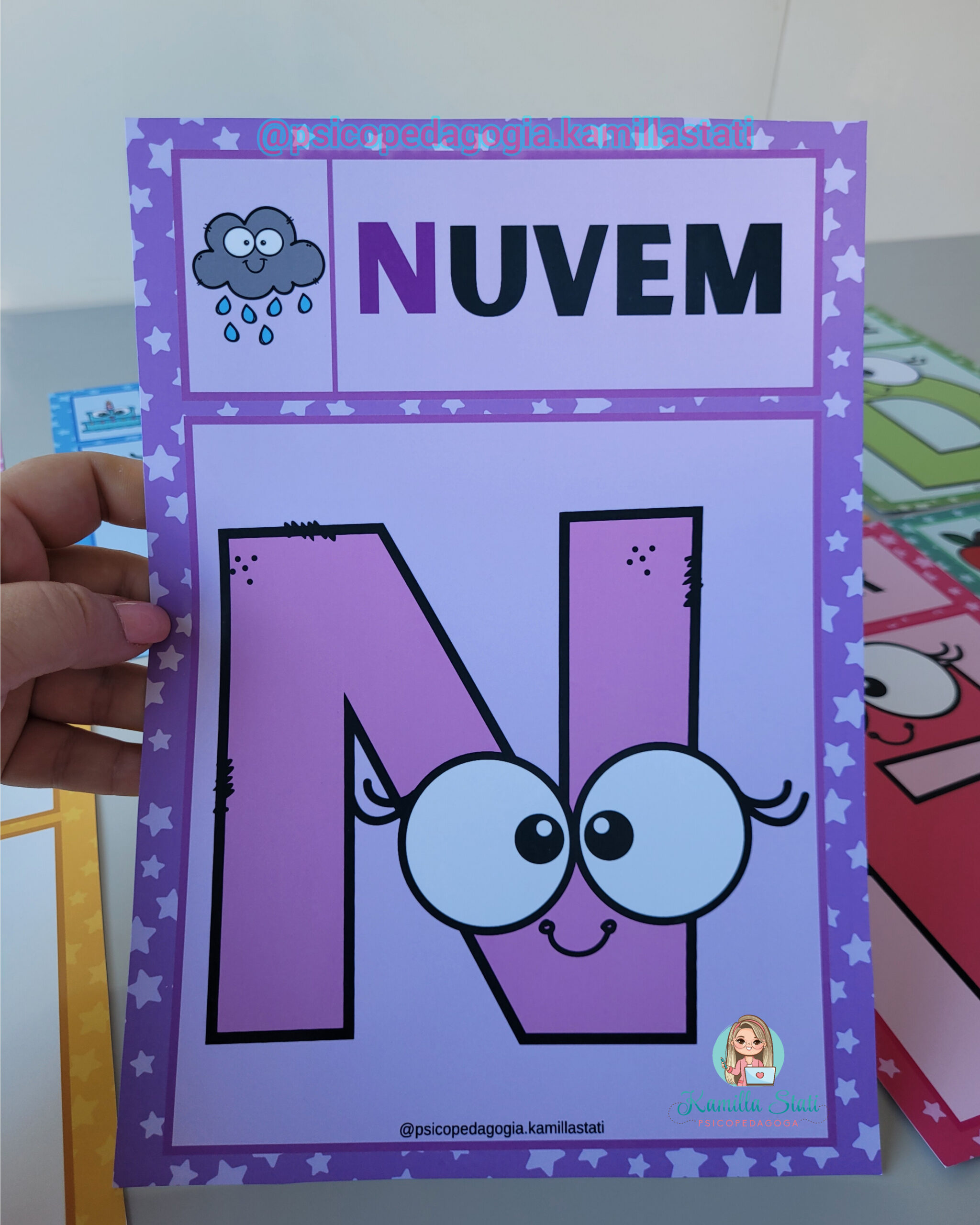 Kit alfabeto e números de parede animado - Imagem 7
