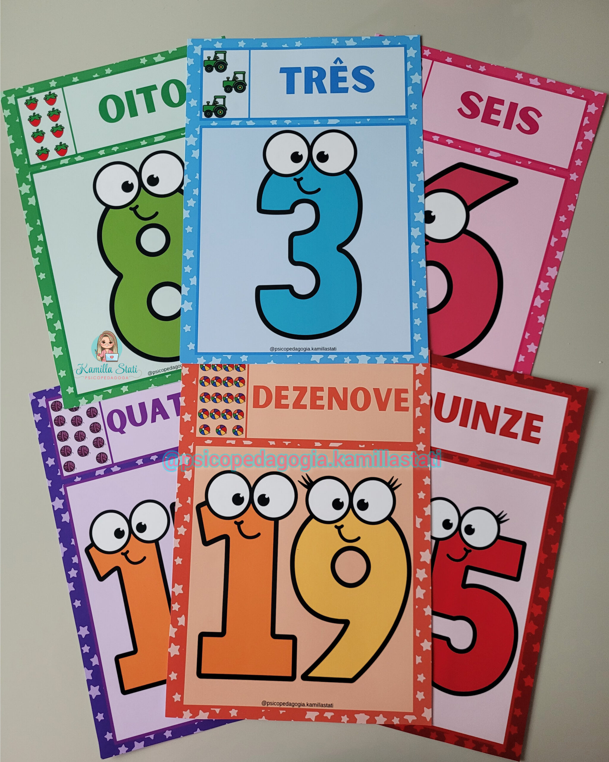 Kit alfabeto e números de parede animado - Imagem 3