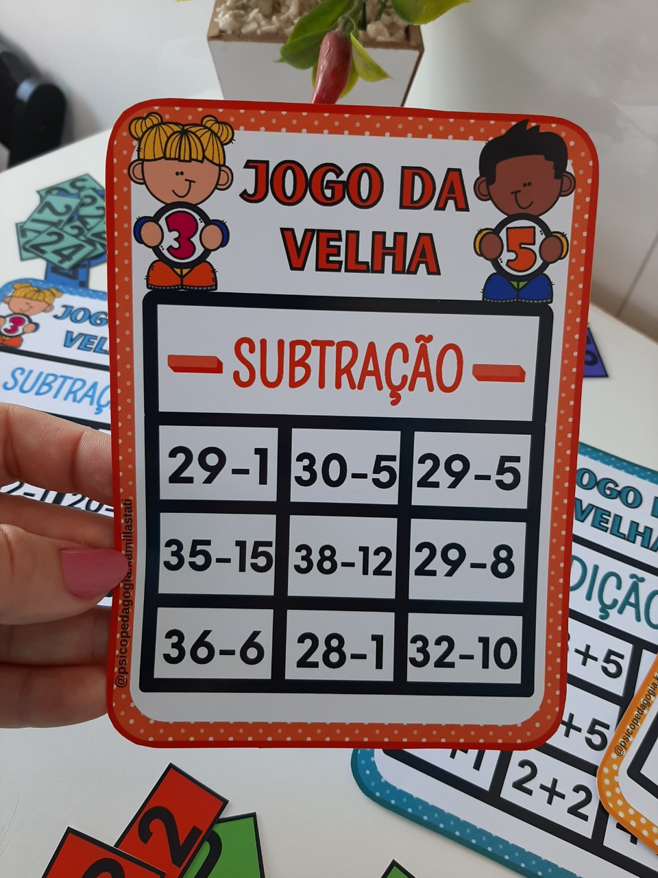 Jogo da velha: adição e subtração - Imagem 4
