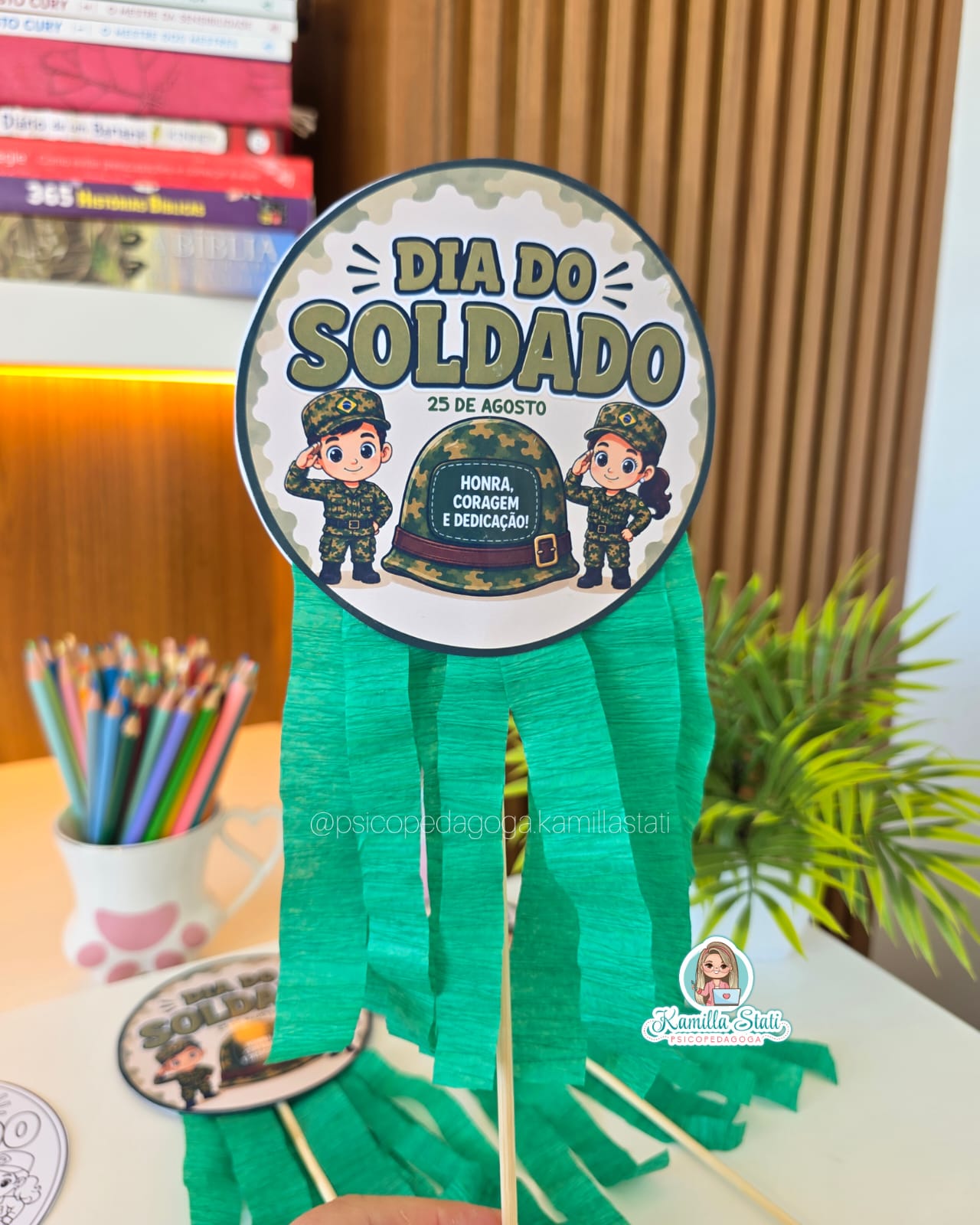 Palitoche dia do soldado: com crepom - Imagem 3