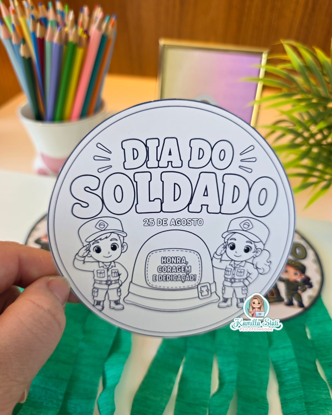 Palitoche dia do soldado: com crepom - Imagem 4